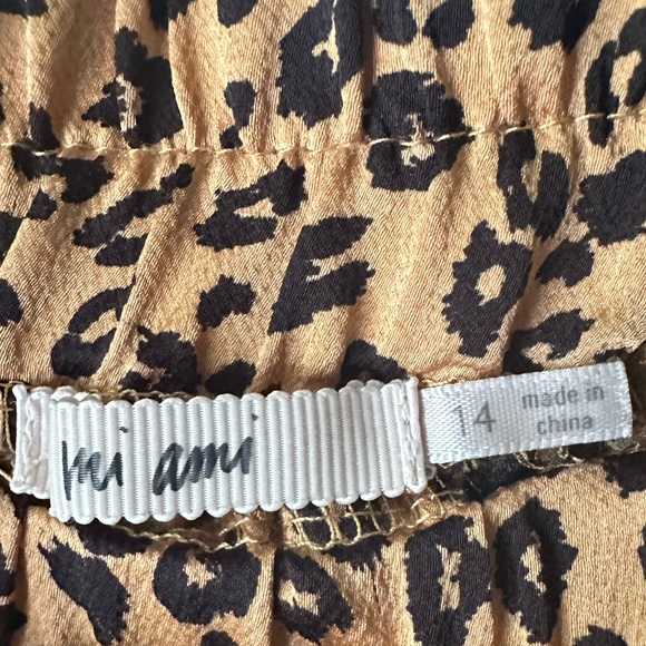 Francesca Mi Ami leopard wide leg pants size 14 - Picture 4 of 4